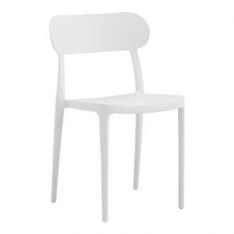 Καρέκλα Amvroan pakoworld με UV protection λευκό pp 51x49x79.5εκ